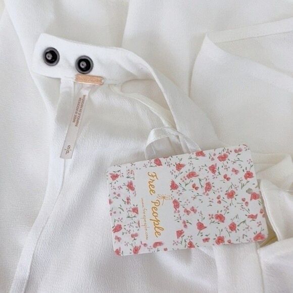 FREE PEOPLE Ivory Cold Shoulder Drift Away Tunic NWT - Picture 10 of 10